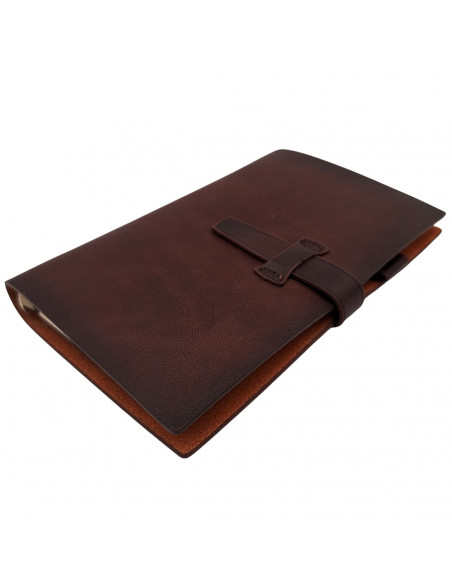 Elegancki Notes Skórzany A6 Retro Vintage z Zamknięciem – Pamiętnik – EE3