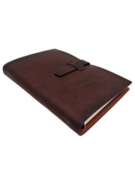Elegancki Notes Skórzany A6 Retro Vintage z Zamknięciem – Pamiętnik – EE3