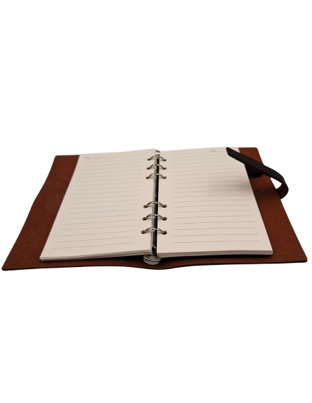Elegancki Notes Skórzany A6 Retro Vintage z Zamknięciem – Pamiętnik – EE3
