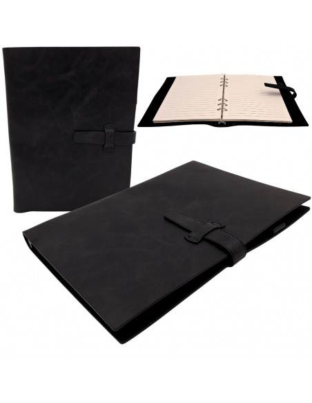 Elegancki Notes Skórzany A5 Vintage Retro z Zamknięciem – Pamiętnik Dziennik – EE4