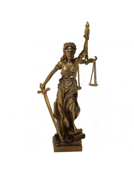 Figurka Temida Bogini Sprawiedliwości 20 cm - Prezent dla Prawnika – MC-90184
