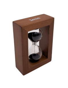 Klepsydra Piaskowa 3 Minuty w Drewnianej Ramie - Elegancka Dekoracja – M123