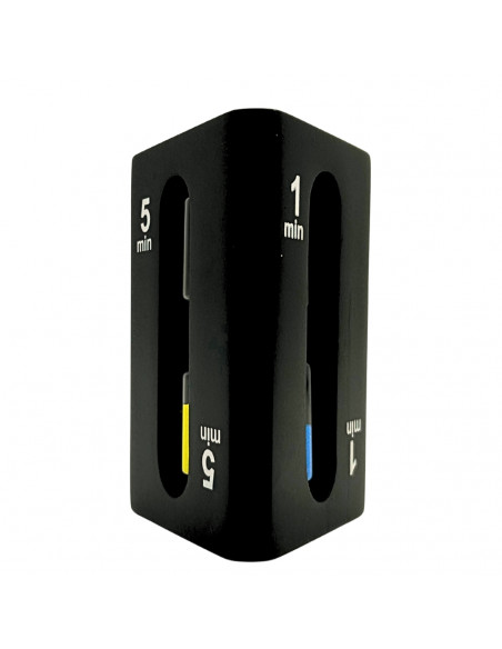 Klepsydra 1-3-5 minut trójstronna czarna - STW6