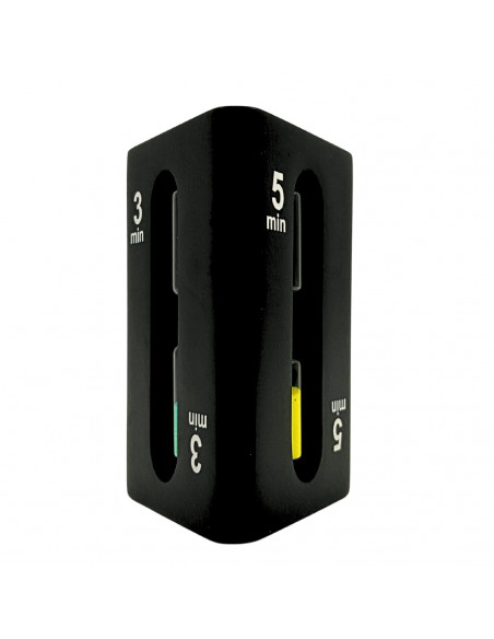 Klepsydra 1-3-5 minut trójstronna czarna - STW6