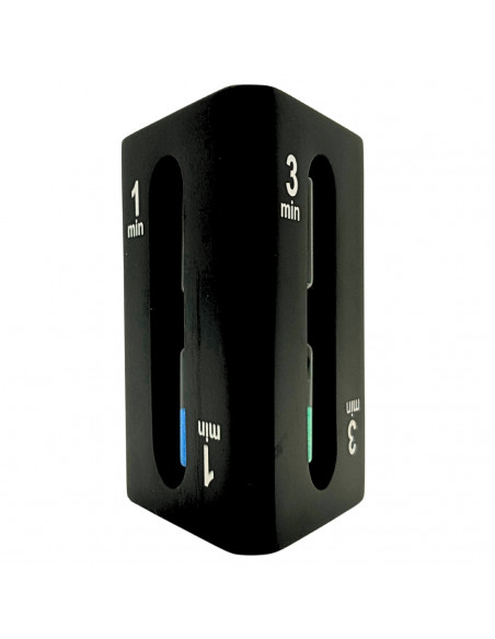 Klepsydra 1-3-5 minut trójstronna czarna - STW6