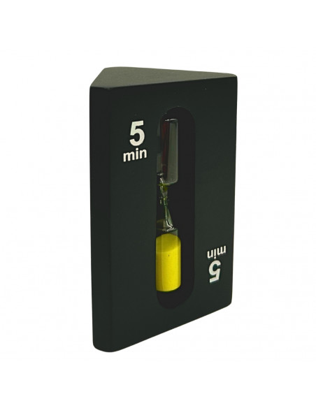 Klepsydra 1-3-5 minut trójstronna czarna - STW6