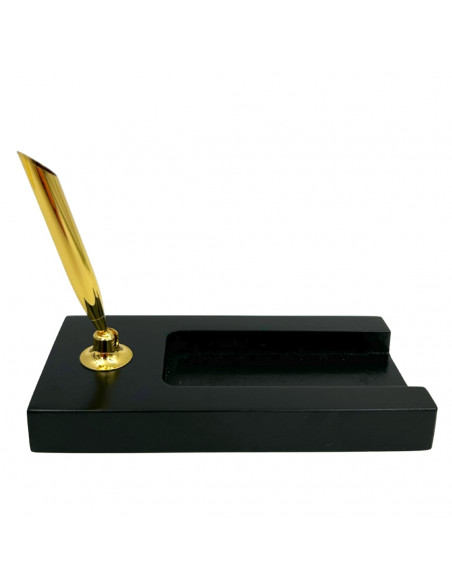 Dekoracyjny Zestaw na Biurko z Klepsydrą 3 minuty i Stojakiem na Długopis – 121W