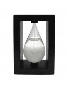 Barometr Burzowy Fitzroya w Oprawie Drewnianej - Kropla Storm Glass – BAW1