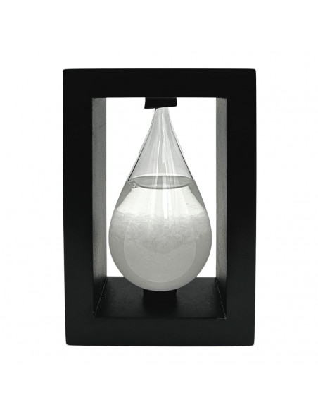 Barometr Burzowy Fitzroya w Oprawie Drewnianej - Kropla Storm Glass – BAW1