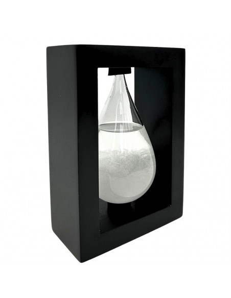 Barometr Burzowy Fitzroya w Oprawie Drewnianej - Kropla Storm Glass – BAW1