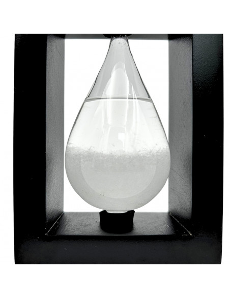 Barometr Burzowy Fitzroya w Oprawie Drewnianej - Kropla Storm Glass – BAW1