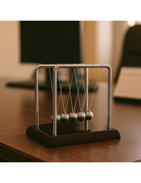 Kulki Newtona - Drewno Metal - YG002BW