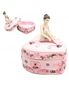 Pozytywka Pudełeczko Baletnica Serce Jezioro Łabędzie – MP-19031