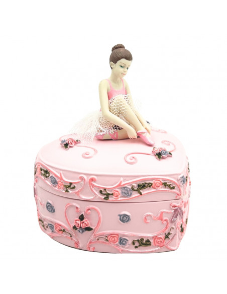 Pozytywka Pudełeczko Baletnica Serce Jezioro Łabędzie – MP-19031