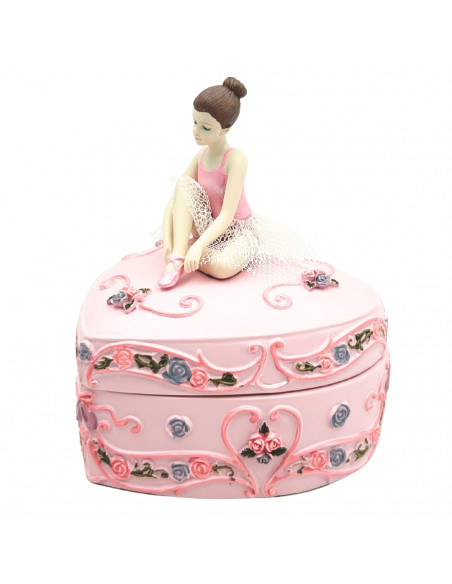 Pozytywka Pudełeczko Baletnica Serce Jezioro Łabędzie – MP-19031