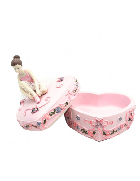 Pozytywka Pudełeczko Baletnica Serce Jezioro Łabędzie – MP-19031