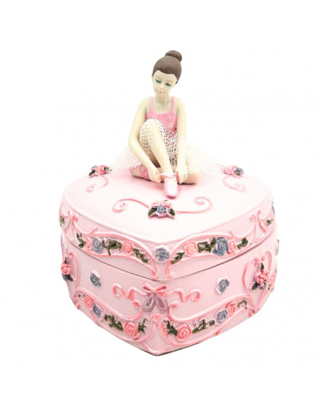 Pozytywka Pudełeczko Baletnica Serce Jezioro Łabędzie – MP-19031