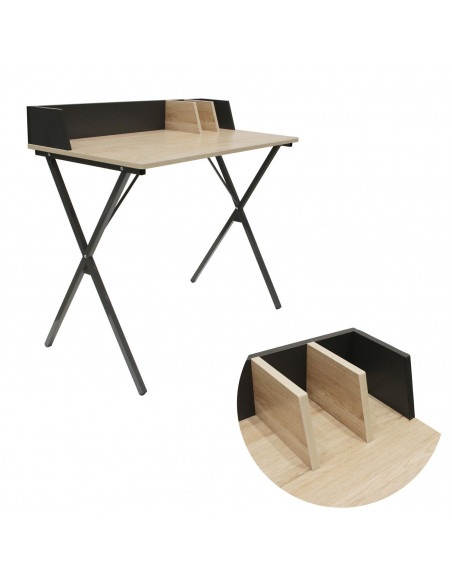 INTESI BIURKO BRICO CZARNE NATURALNE