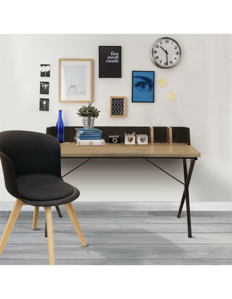 INTESI BIURKO BRICO CZARNE NATURALNE