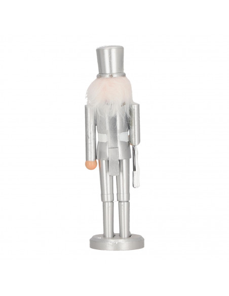 INTESI DZIADEK DO ORZECHÓW SREBRNY W KAPELUSZU 28 CM