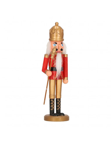 INTESI DZIADEK DO ORZECHÓW W ZŁOTEJ KORONIE 28 CM