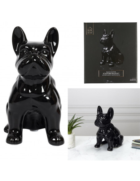 INTESI FIGURKA BULDOGA FRANCUSKIEGO M CZARNA