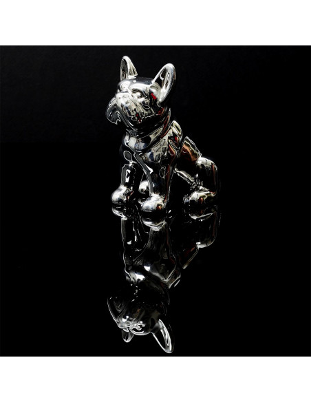 INTESI FIGURKA BULDOGA FRANCUSKIEGO S SREBRNA