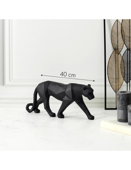 INTESI FIGURKA PANTERA ORIGAMI CZARNA 40CM