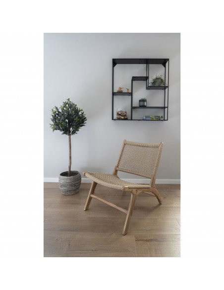 INTESI FOTEL DERBY TEAKOWY TECHNORATTAN