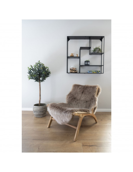 INTESI FOTEL DERBY TEAKOWY TECHNORATTAN