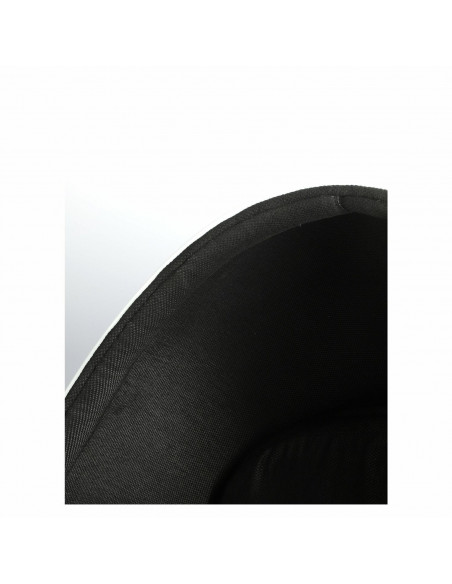 D2.DESIGN FOTEL OVALIA CHAIR BIAŁO CZARNY