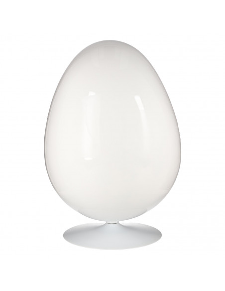 D2.DESIGN FOTEL OVALIA CHAIR BIAŁO CZERWONY