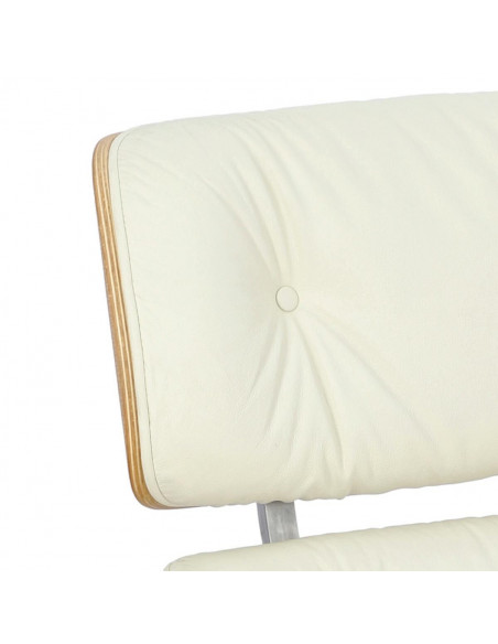 D2.DESIGN FOTEL VIP BIAŁY/NATURAL OAK/SREBRNA BAZA