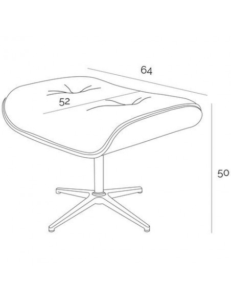 D2.DESIGN FOTEL VIP EXCLUSIVE HOME Z PODNÓŻKIEM