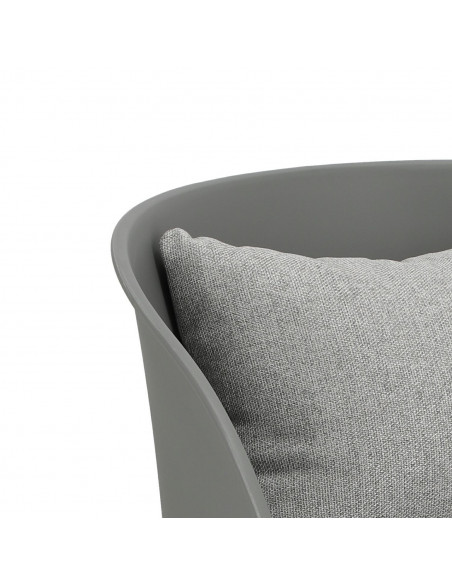 INTESI FOTEL Z PODNÓŻKIEM PURI SZARY