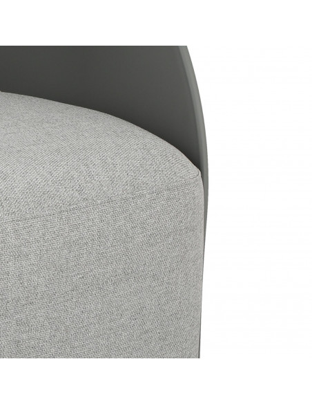 INTESI FOTEL Z PODNÓŻKIEM PURI SZARY