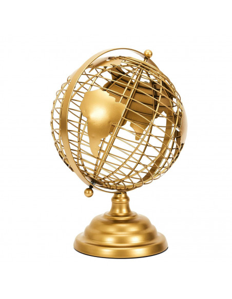 INTESI GLOBUS METALOWY ZŁOTY 28CM
