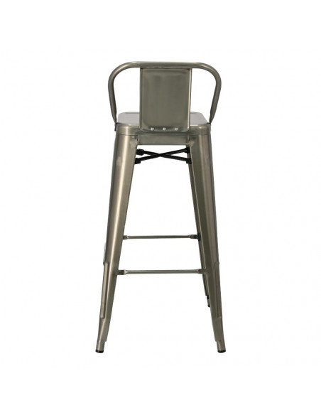 D2.DESIGN HOKER PARIS BACK SHORT 75CM METALICZNY INSP. TOLIX