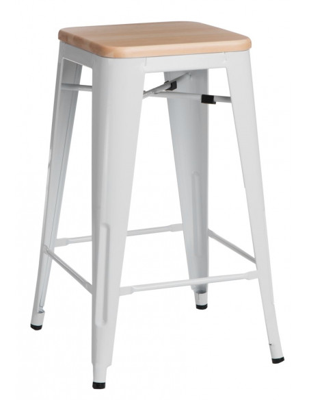 D2.DESIGN HOKER PARIS WOOD 65CM BIAŁY SOSNA NATURA