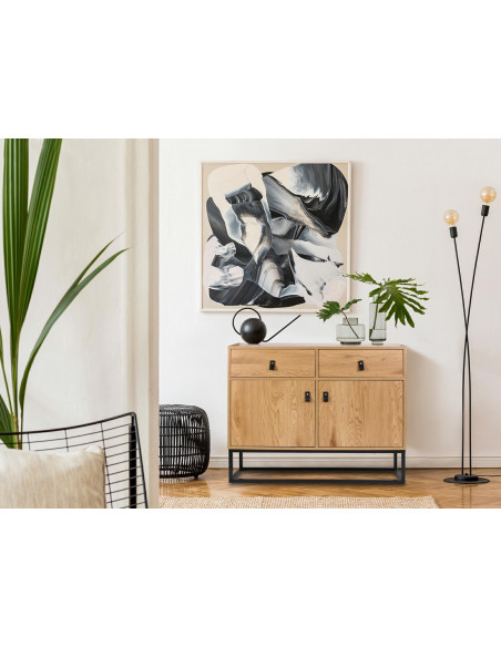 INTESI KOMODA ABBOTT DĄB/CZARNA