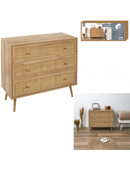 INTESI KOMODA BALI TRZY SZUFLADY