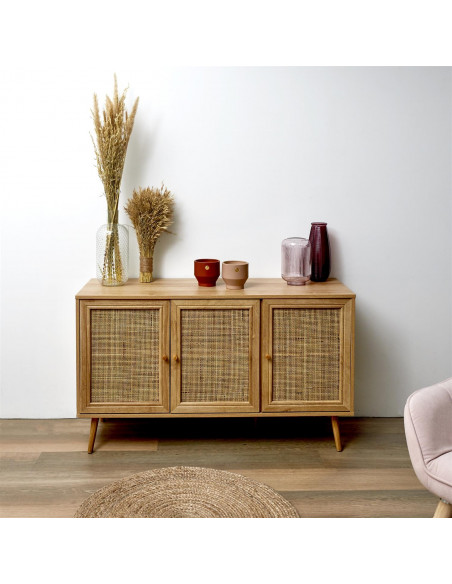 INTESI KOMODA BALI TRZYDRZWIOWA NATURALNA