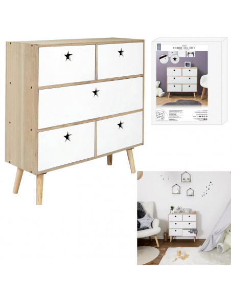 INTESI KOMODA ETOILE BIAŁA/ NATURALNA
