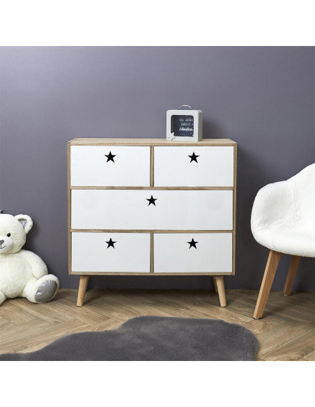 INTESI KOMODA ETOILE BIAŁA/ NATURALNA