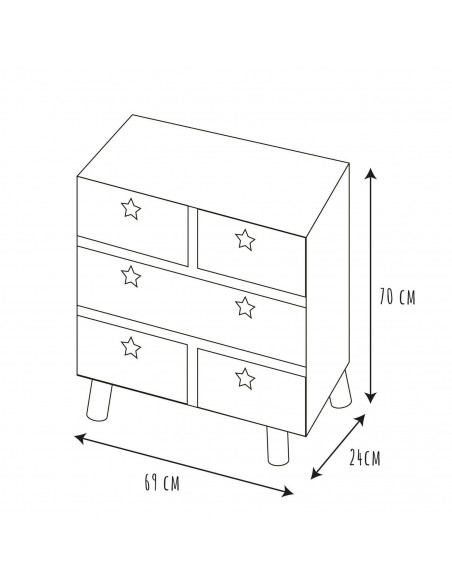 INTESI KOMODA ETOILE BIAŁA/ NATURALNA