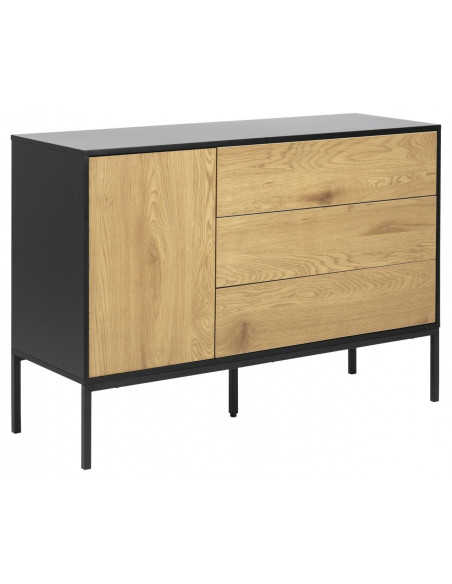 ACTONA KOMODA SEAFORD I CZARNA DĄB NATURALNY