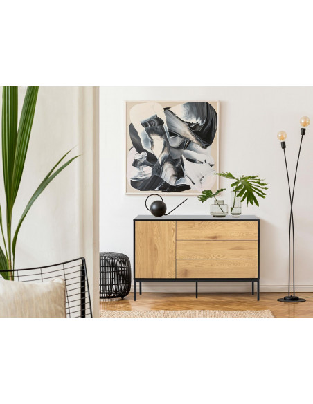 ACTONA KOMODA SEAFORD I CZARNA DĄB NATURALNY