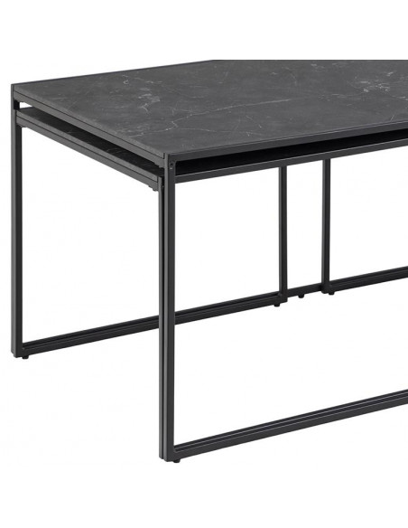 ACTONA KOMPLET STOLIKÓW INFINITY CZARNE