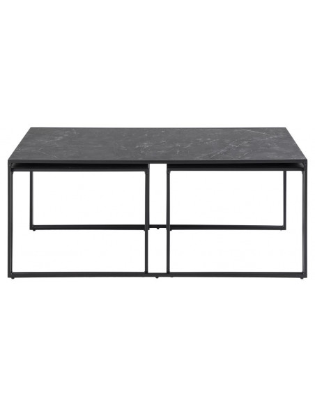 ACTONA KOMPLET STOLIKÓW INFINITY CZARNE