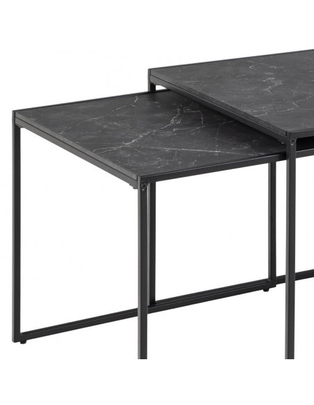 ACTONA KOMPLET STOLIKÓW INFINITY CZARNE